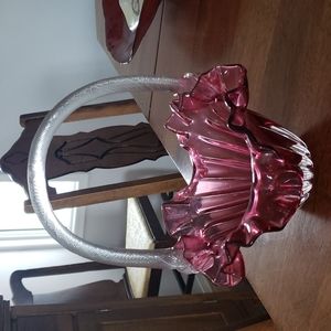 Cranberry Fenton Vase